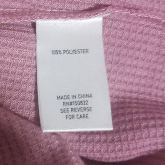 Zoe + Phoebe Mauve Short Sleeve Waffle Knit Top Size Medium Casual Wear - Picture 4 of 7